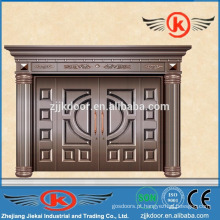 JK-C9013 villa portão principal design decoração imitação segurança porta de cobre